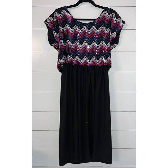 Vintage Sequined Dress Medium - Picture 2 of 7